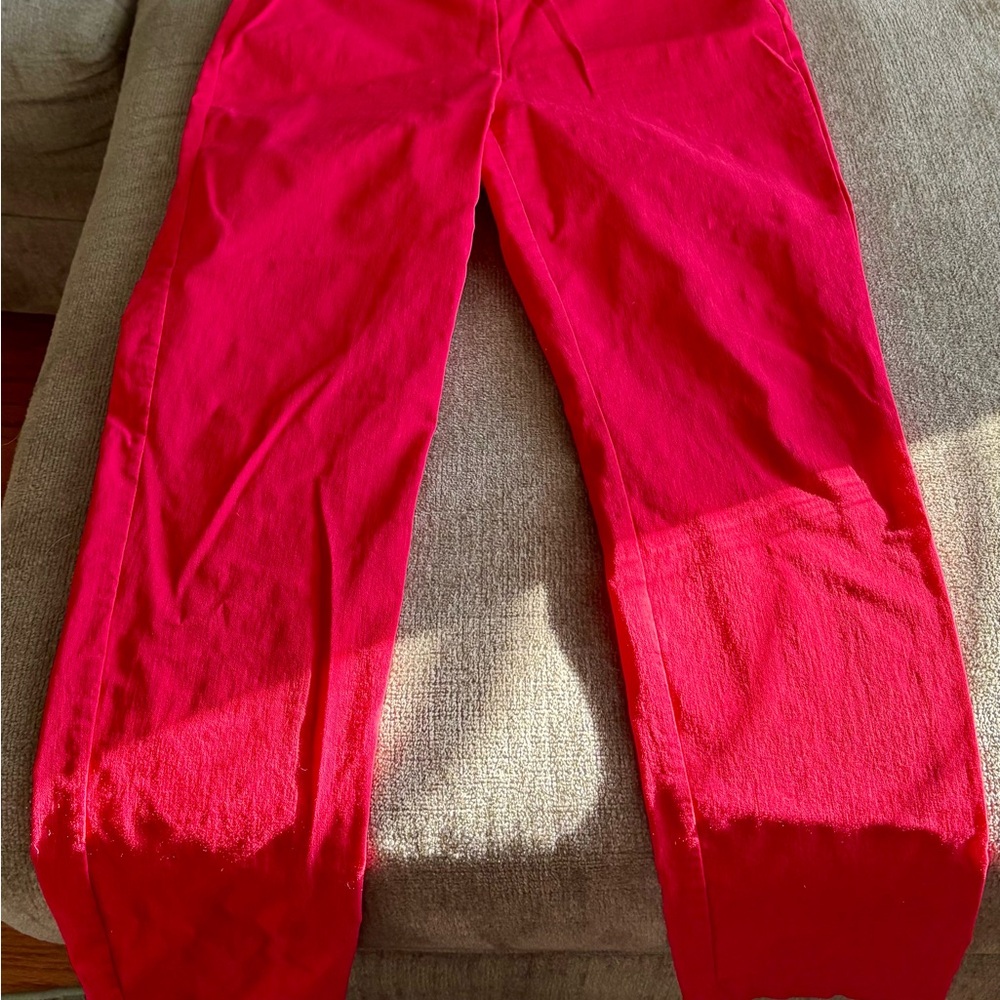 INC International Concepts Red Straight Leg Pants